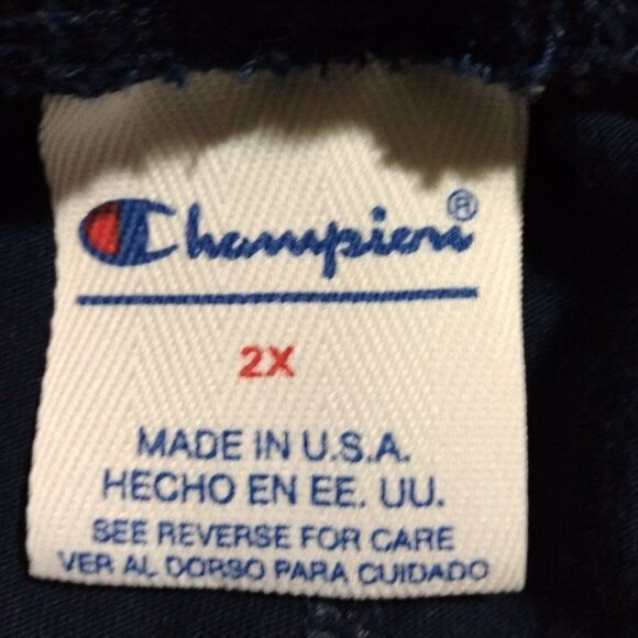 Vintage Champion Spell Out Logo Sweat Shorts - Picture 5 of 7